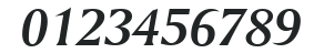 Amerigo MEDHU Bold Italic numbers preview