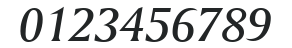 Amerigo MEDHU Medium Italic numbers preview