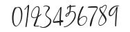 Amethyst Script numbers preview