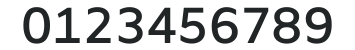 Amiko SemiBold numbers preview