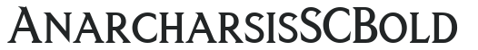 Anarcharsis SC Bold letters preview