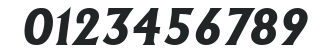 Andre Heavy SF Bold Italic numbers preview