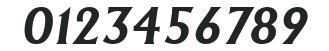 Andre SF Bold Italic numbers preview