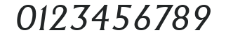 Andre SF Italic numbers preview