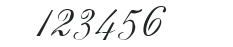 Andrea Cursive ES numbers preview