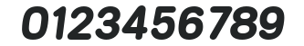AndreasBecker Bold Italic numbers preview