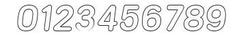 AndreasBeckerOutline-Italic numbers preview
