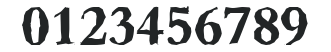 AndrewBeckerAntique-Bold numbers preview