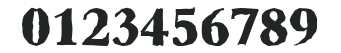 AndrewBeckerAntique-ExtraBold-Regular numbers preview