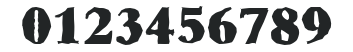 AndrewBeckerAntique-Heavy-Regular numbers preview