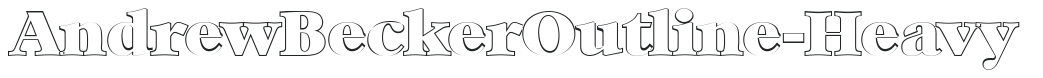 AndrewBeckerOutline-Heavy letters preview