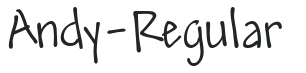 Andy-Regular letters preview