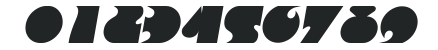 AngelaBecker Bold Italic numbers preview