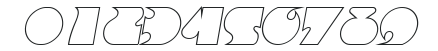 AngelaBeckerOutline Bold Italic numbers preview