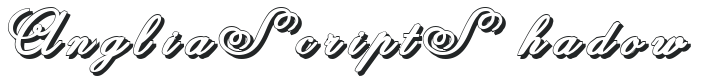 Anglia Script Shadow preview