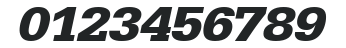 AnitaBeckerExtended Bold Italic numbers preview