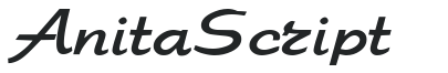 Anita Script letters preview
