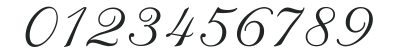 AnnabelleJF 'LessItalic' numbers preview