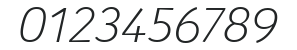 AnomolyLight Italic numbers preview
