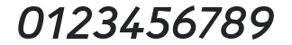 AnomolyMedium Italic numbers preview