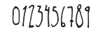 AnotherHandFont numbers preview