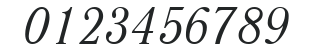 Antiqua Italic Cyrillic@ numbers preview