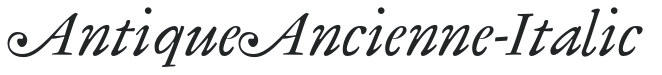 AntiqueAncienne-Italic preview