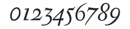 AntiqueAncienne-Italic numbers preview