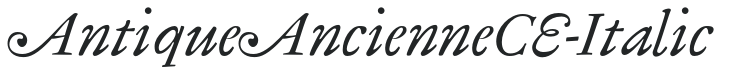 AntiqueAncienneCE-Italic preview