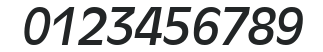 AntiqueOliveEastA-Italic numbers preview