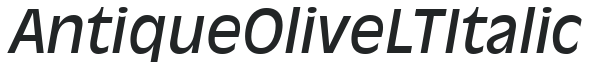 Antique Olive LT Italic preview