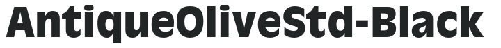 AntiqueOliveStd-Black preview