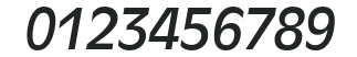 AntiqueOliveStd-Italic numbers preview