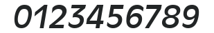 Antique Olive URW Italic numbers preview