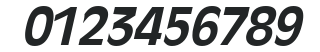 Antique Ovation Bold Italic numbers preview