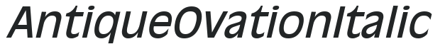 Antique Ovation Italic preview