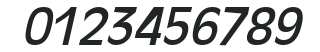 Antique Ovation Italic numbers preview