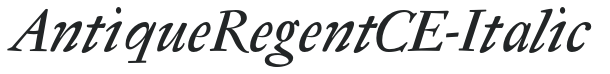 AntiqueRegentCE-Italic preview
