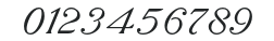 Antique Roman Slanted AT numbers preview