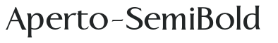 Aperto-SemiBold preview
