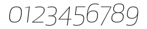 ApexNew-LightItalic numbers preview