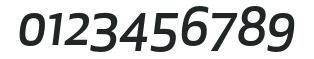 ApexNew-MediumItalic numbers preview