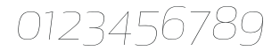 ApexNew-ThinItalic numbers preview