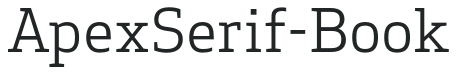ApexSerif-Book preview