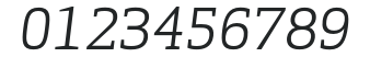 ApexSerif-BookItalicCaps numbers preview
