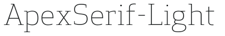 ApexSerif-Light preview