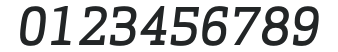 ApexSerif-MediumItalicCaps numbers preview