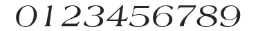 Aphid Italic numbers preview