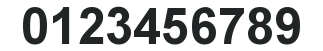 Apicar (stylr Arial gras) numbers preview