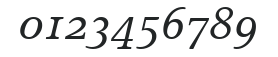 ApolloMTOldstyleFigures-Italic numbers preview